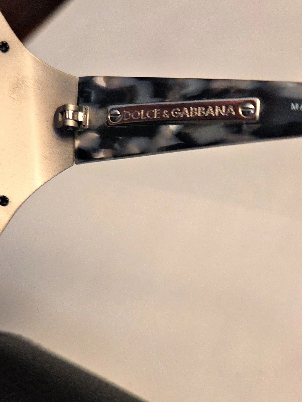 Dolce & Gabbana Madonna Women's Oversized Sunglasses in Black & Purple Like New - Picture 7 of 10